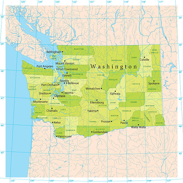 Washington State Map Infographic 920+ Wa State Map Stock Illustrations, Royalty-Free Vector Graphics ...