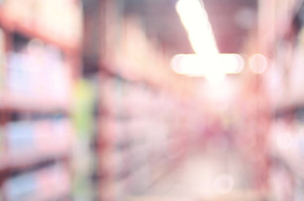istock Blur supermarket abstract background. 496582336