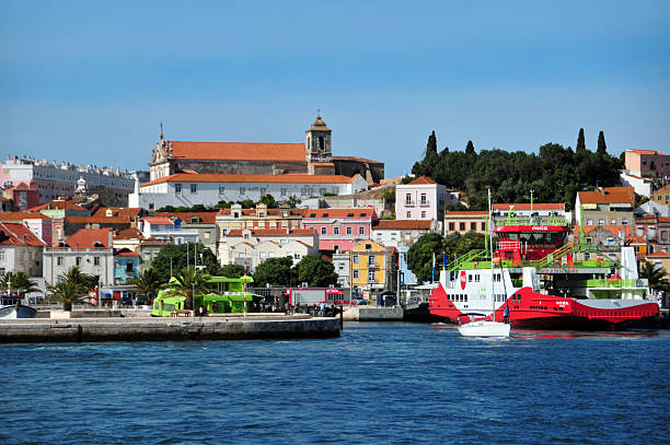 Setubal, Portugal Setubal, Portugal - June 3, 2012: the city seen from the river Sado setúbal city portugal stock pictures, royalty-free photos & images