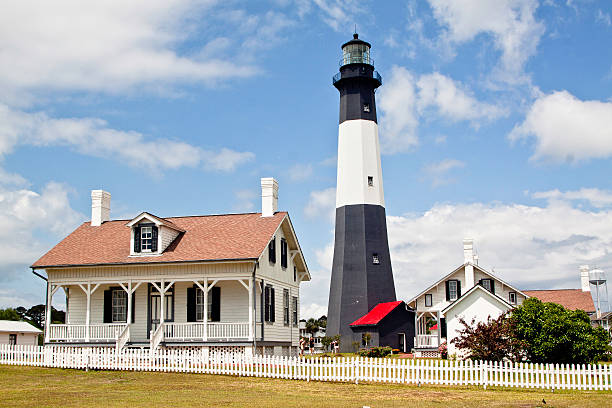 Tybee Island Lighthouse stock photo