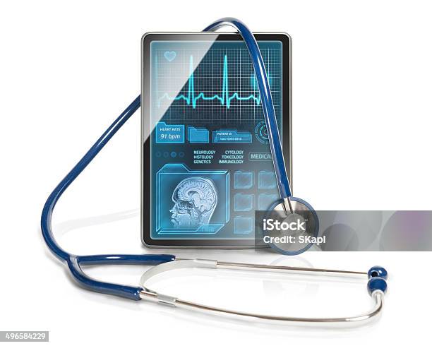 Moderno Medicina Comprimido Foto de stock y más banco de imágenes de Analizar - Analizar, Asistencia sanitaria y medicina, Cerebro humano