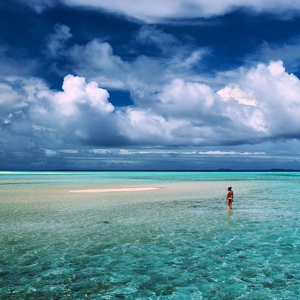 istock Woman at beach 496585207