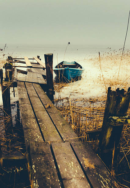 The crooked fisherman stock photo