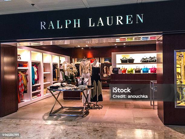 Ralph Lauren Store At Geneva Airport Switzerland Stock Photo - Download Image Now - Ralph Lauren - Designer Label, Airport, Boutique