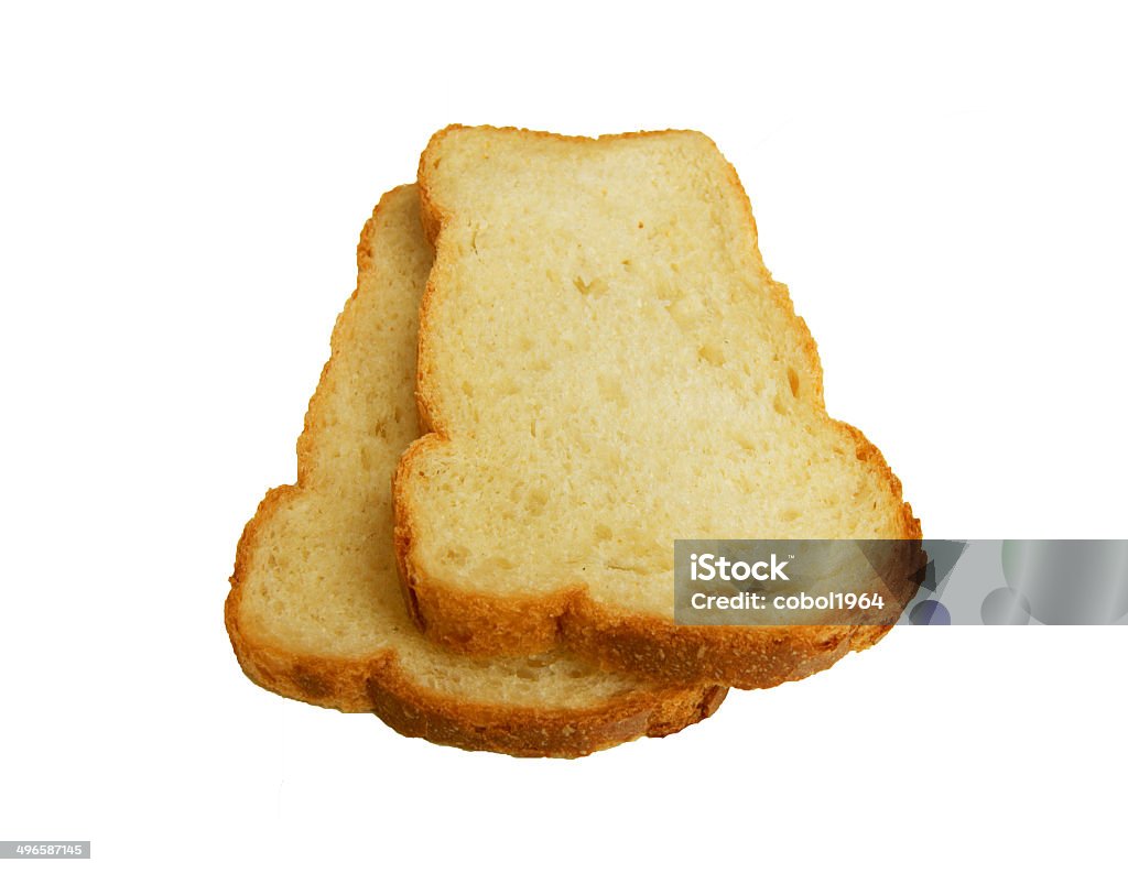 Piece of bread slices of bread on a white background Backgrounds Stock Photo