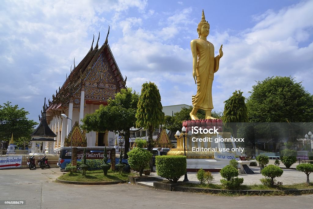 Golden Buddha, Wat Ni Korn Rang Sa Rid Temple, Thailand Yan Ta Khao, Thailand - January 15, 2014: Golden Buddha statue in Wat Ni Korn Rang Sa Rid Temple Yan Ta Khao town in Trang Province. Buddha Stock Photo