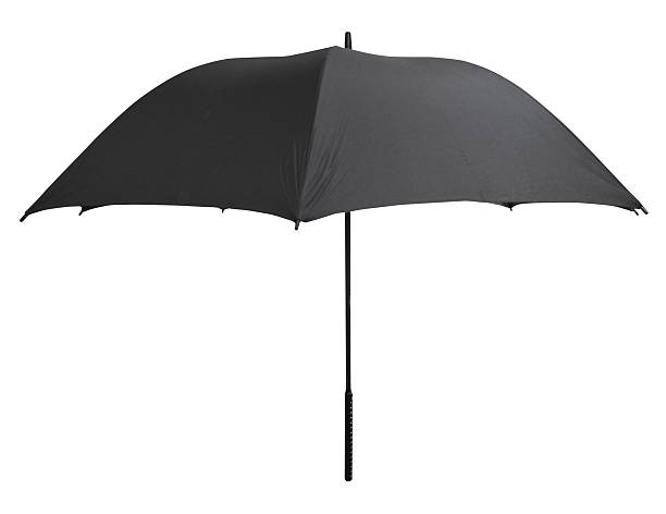 istock side view of open black umbrella 496589851