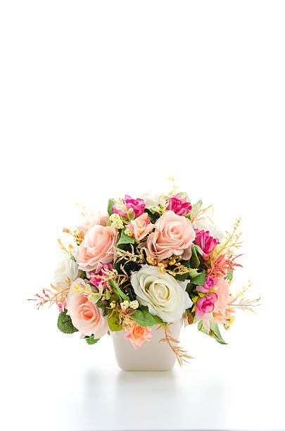 istock Bouquet flowers isolated on white 496590727