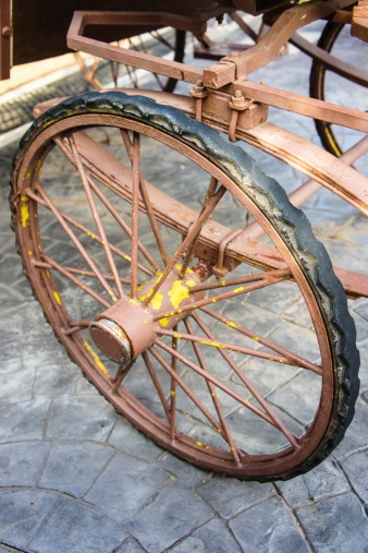 tricycle wheel in the country of thailand