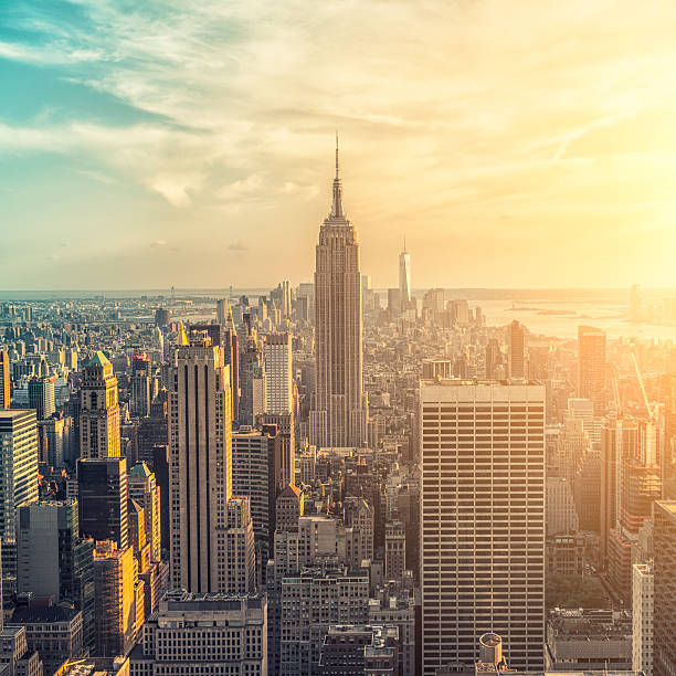 istock The Empire State building and manhattan panorama in NYC 496596843