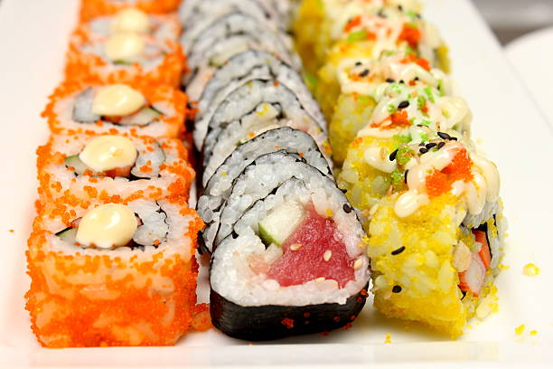 istock Japanese food Sushi Roll 496597217