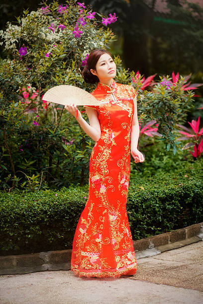 istock Chinese Woman Wearing Cheongsam 496597529