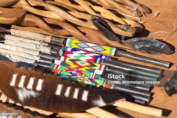 Zulu Curios In Kwazulunatal South Africa Stock Photo - Download Image Now - Africa, African Culture, African Ethnicity