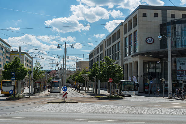 istock Arcades in Heinrichstrasse in Gera, Germany 496597997