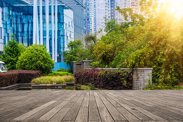 fotografii de stoc, fotografii și imagini scutite de redevențe cu verdele zonei de birouri - peisagistică spații comerciale