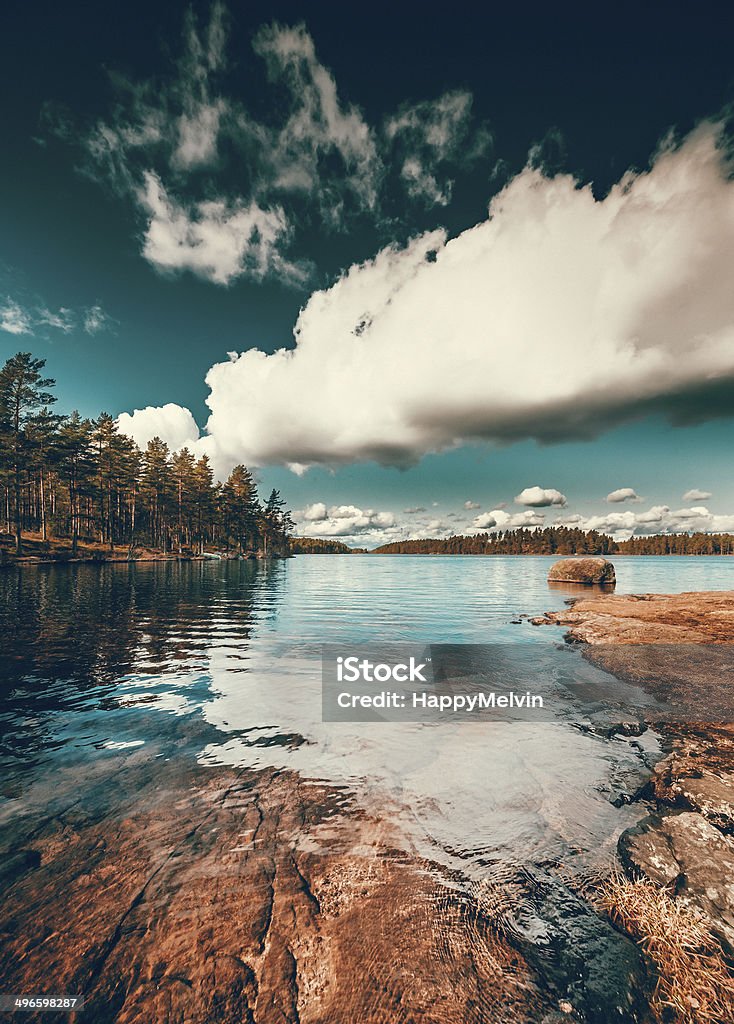 Beautiful Sweden The typical Swedish landscape Beach Stock Photo