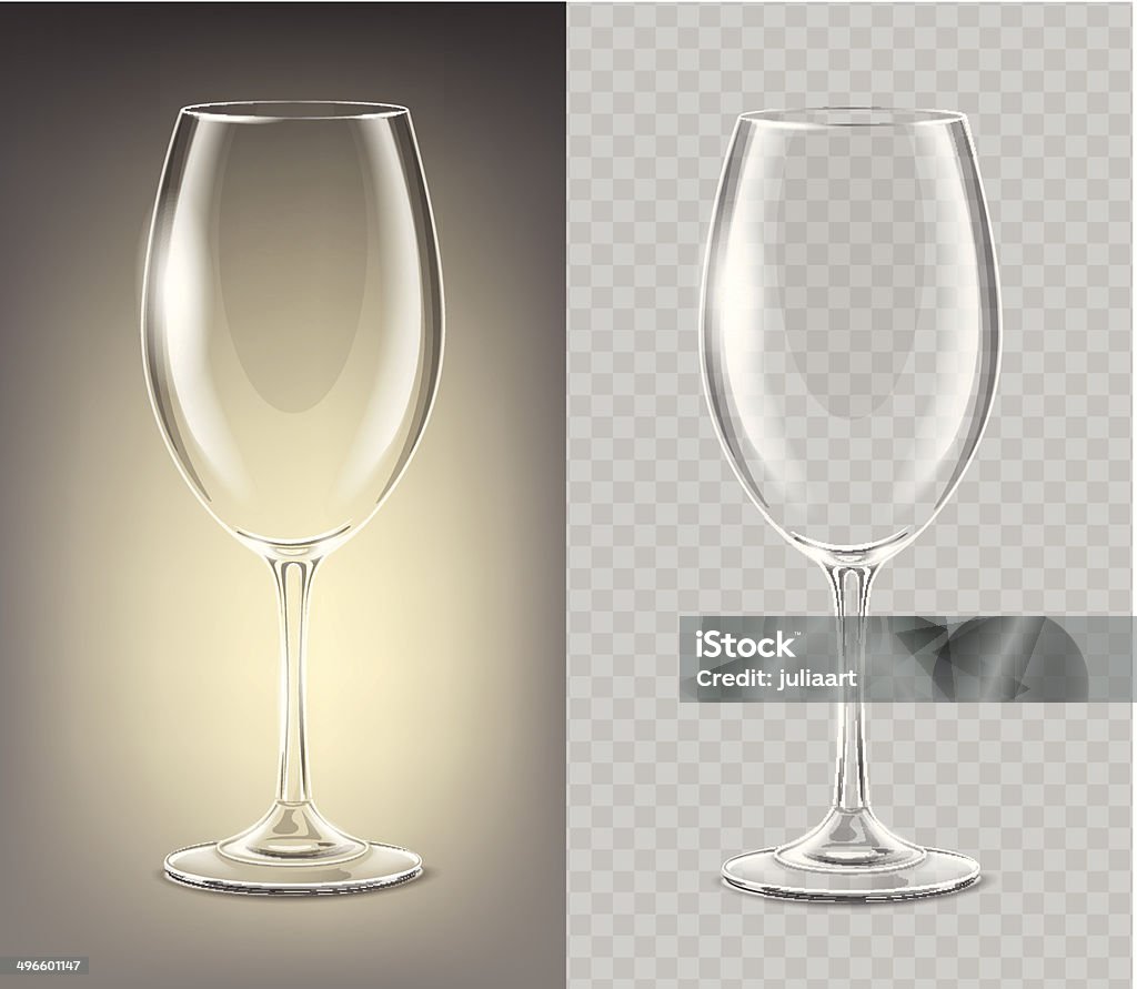 Trasparente per sfondo scuro vettoriale Bicchiere da vino - arte vettoriale royalty-free di Alchol