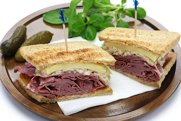 istock reuben sandwich with pastrami and swiss cheese 496601221