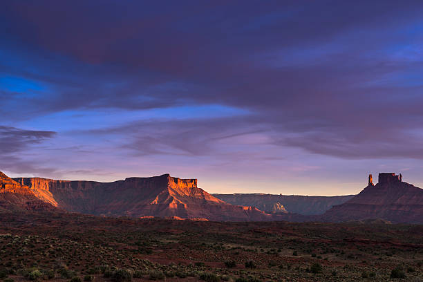 istock Castle Valley at Sunset, Moab Utah route 128 496601523