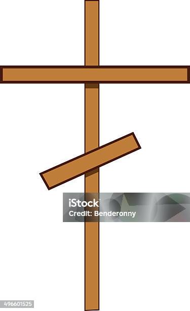Vector Illustration Of Cross Isolated On White Background Stock Illustration - Download Image Now