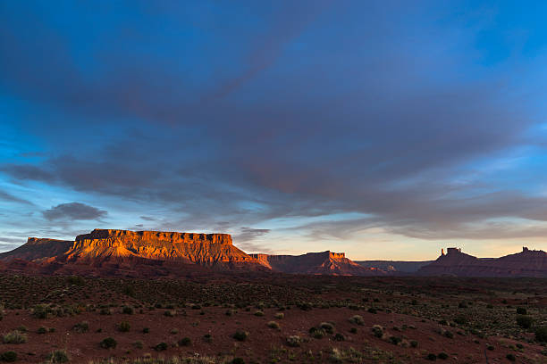 istock Castle Valley at Sunset, Moab Utah route 128 496601529