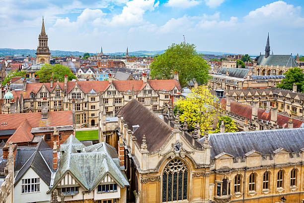 Oxford City. England Cityscape of Oxford City. Oxfordshire, England, UK exeter england stock pictures, royalty-free photos & images