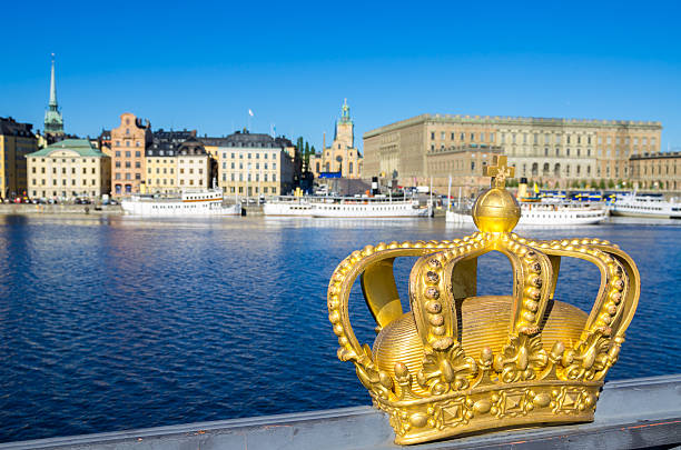 istock Golden crown. Stockholm, Sweden 496602064