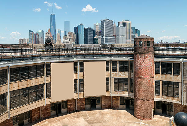 istock Manhattan Skyline and Castle Williams - Governors Island, NYC 496602227