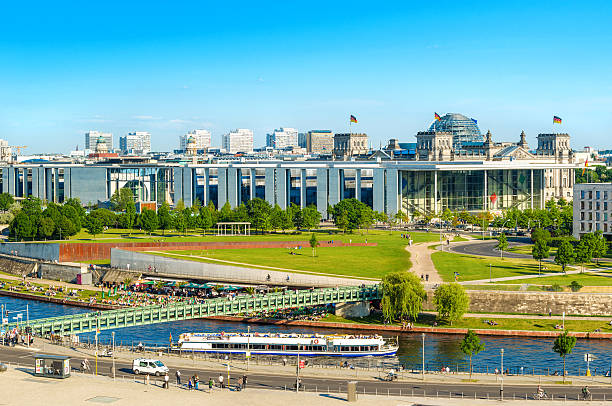 istock Berlin Parliament buildings and River Spree 496603437