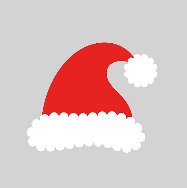 weihnachtsmann claus hut - 1 advent stock-grafiken, -clipart, -cartoons und -symbole