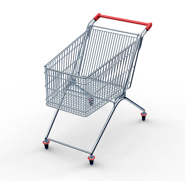 istock shopping cart isolated on white 496607758