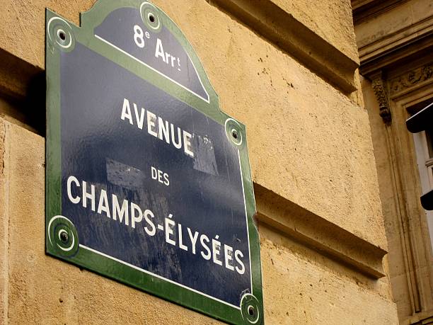 Avenue des Champs Elysees Sign