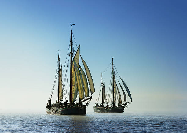 istock Two traditional sailing boats 496608120