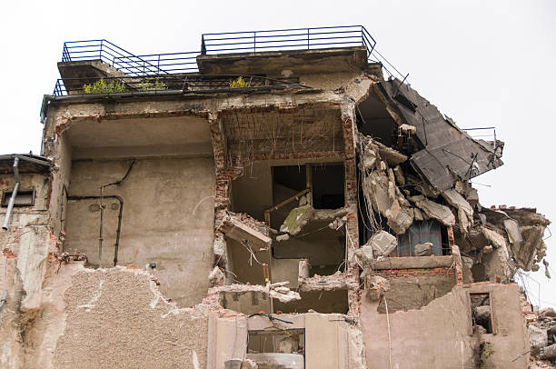 istock Demolition of buildings in urban 496609882