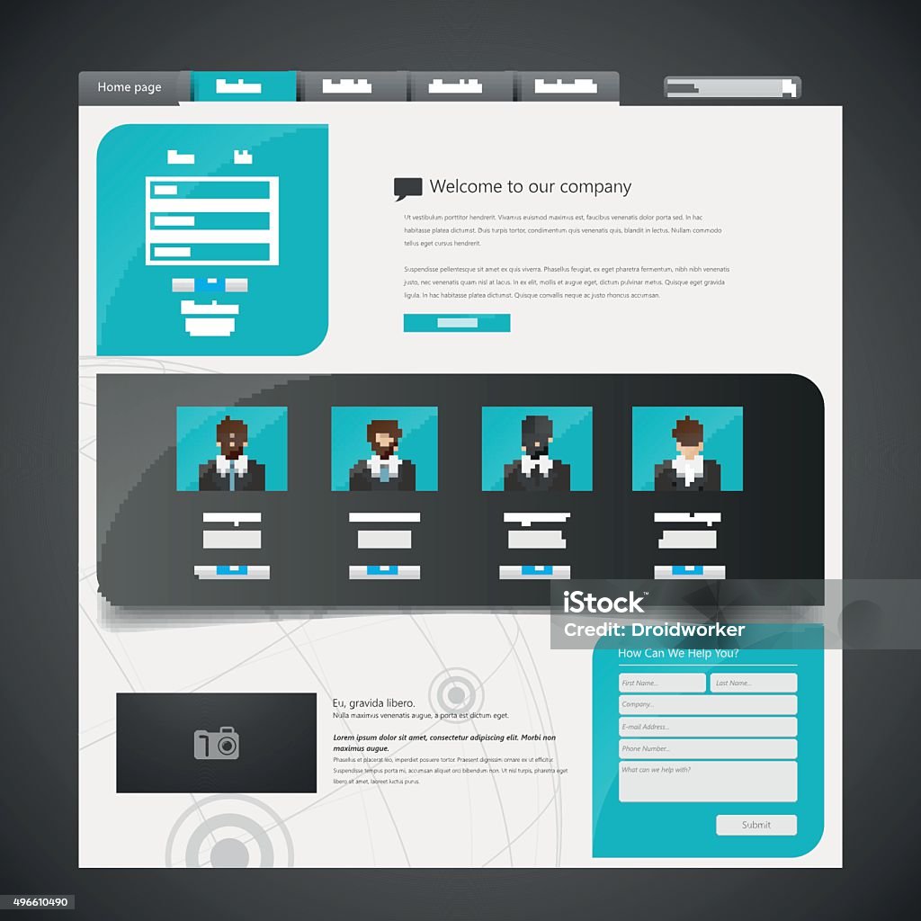 Vetores de Modelo De Web Site Design Vetor Eps 10 e mais imagens de ...
