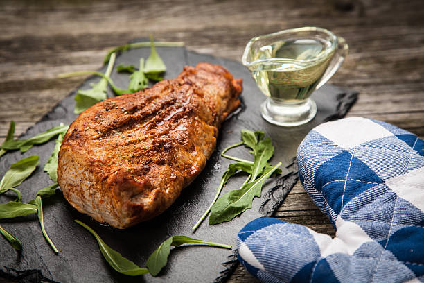 istock Delicious baked pork 496611750