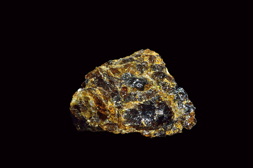 Plutonic rock, mixture of various minerals, similar to granite.