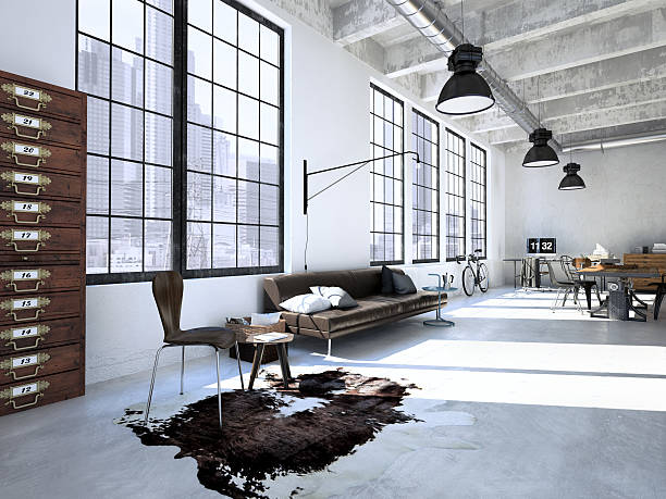 istock Interior design of  modern Living room. 3d rendering 496614092