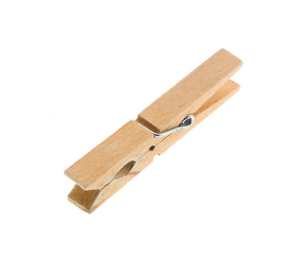 istock wooden clip isolated on white background 496616143