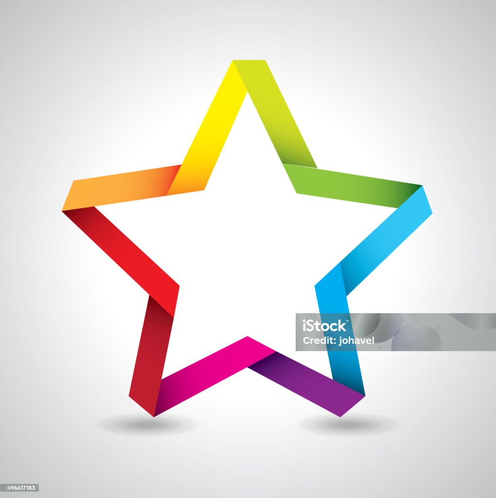 Star Shape Colorful Colorful Star Stock Illustration - Download Image Now - Art, Art And ...