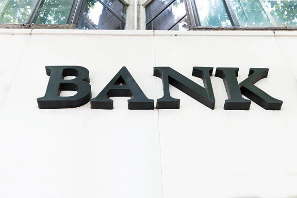 istock Building and sign bank 496617295
