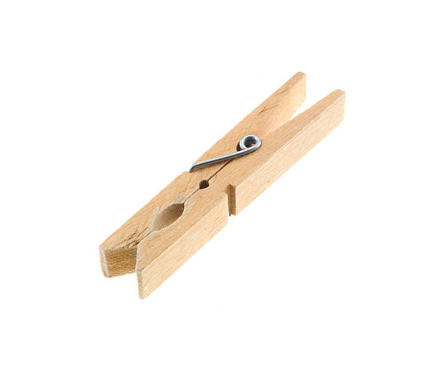 istock wooden clip isolated on white background 496617441