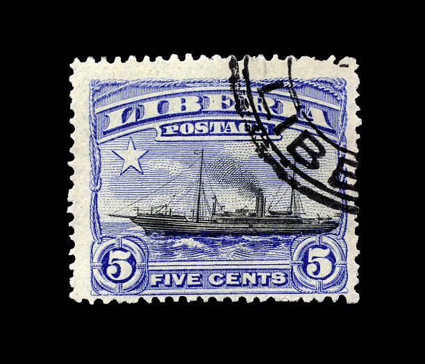 istock Post stamp of Liberia 496621295