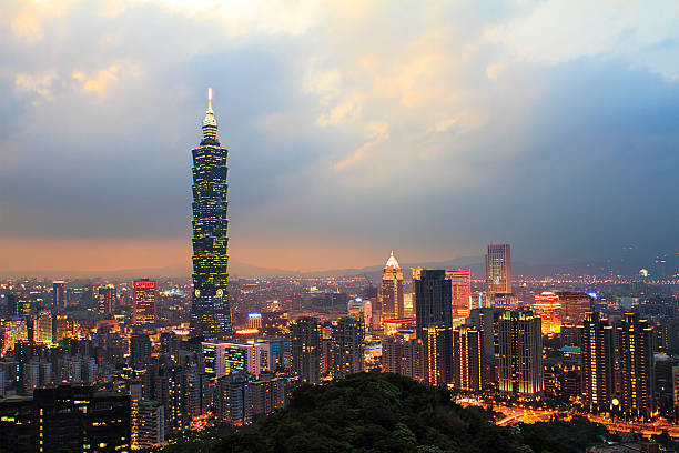 istock Full view of Taipei city 496621583