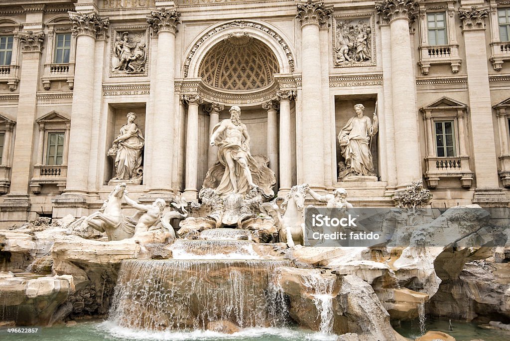 Fontana di Trevi - Foto de stock de Antigo royalty-free
