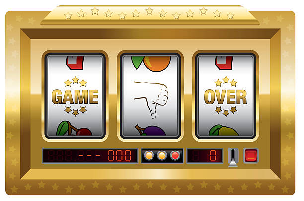 game over 슬럿 발행기 골드 - arcade amusement arcade leisure games machine stock illustrations