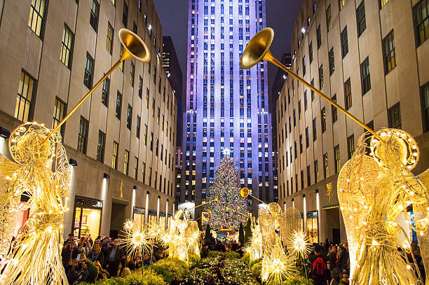 The Tree Rockefeller Center stock photo