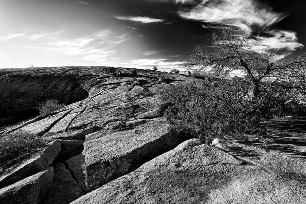 Stunning vista near the summit of Enchanted Rock in the Texas Hill Country