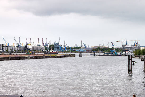 istock View of a port in Hamburg 496644639