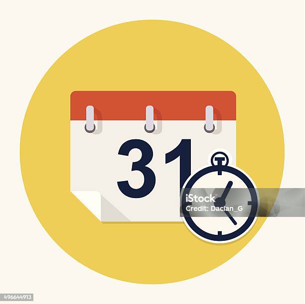 Vector Calendar Icon Stock Illustration - Download Image Now - Calendar, Clock, Icon Symbol